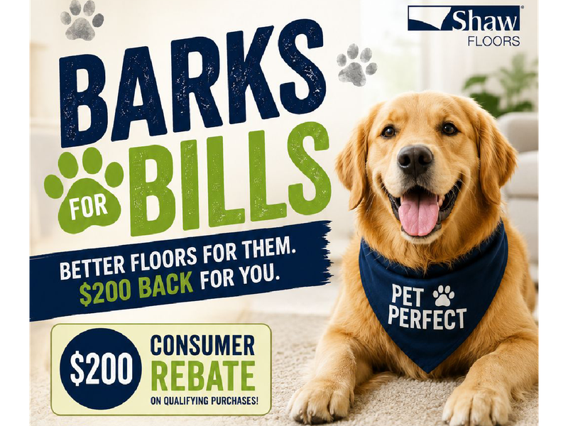 $200 consumer rebate on qualifying purchases - Shaw