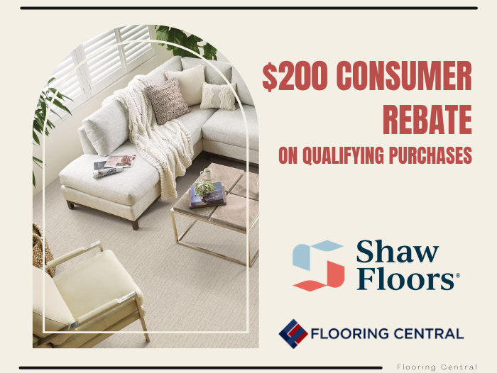 $200 consumer rebate on qualifying purchases - Shaw